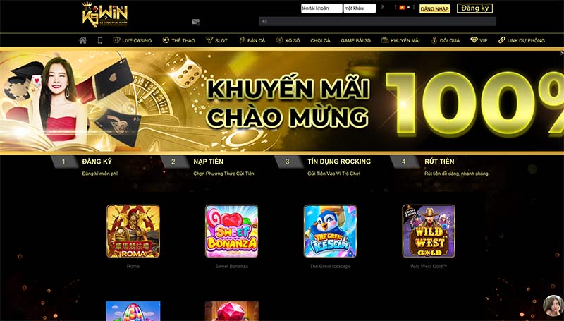 Nhà cái K9Win trực tuyến